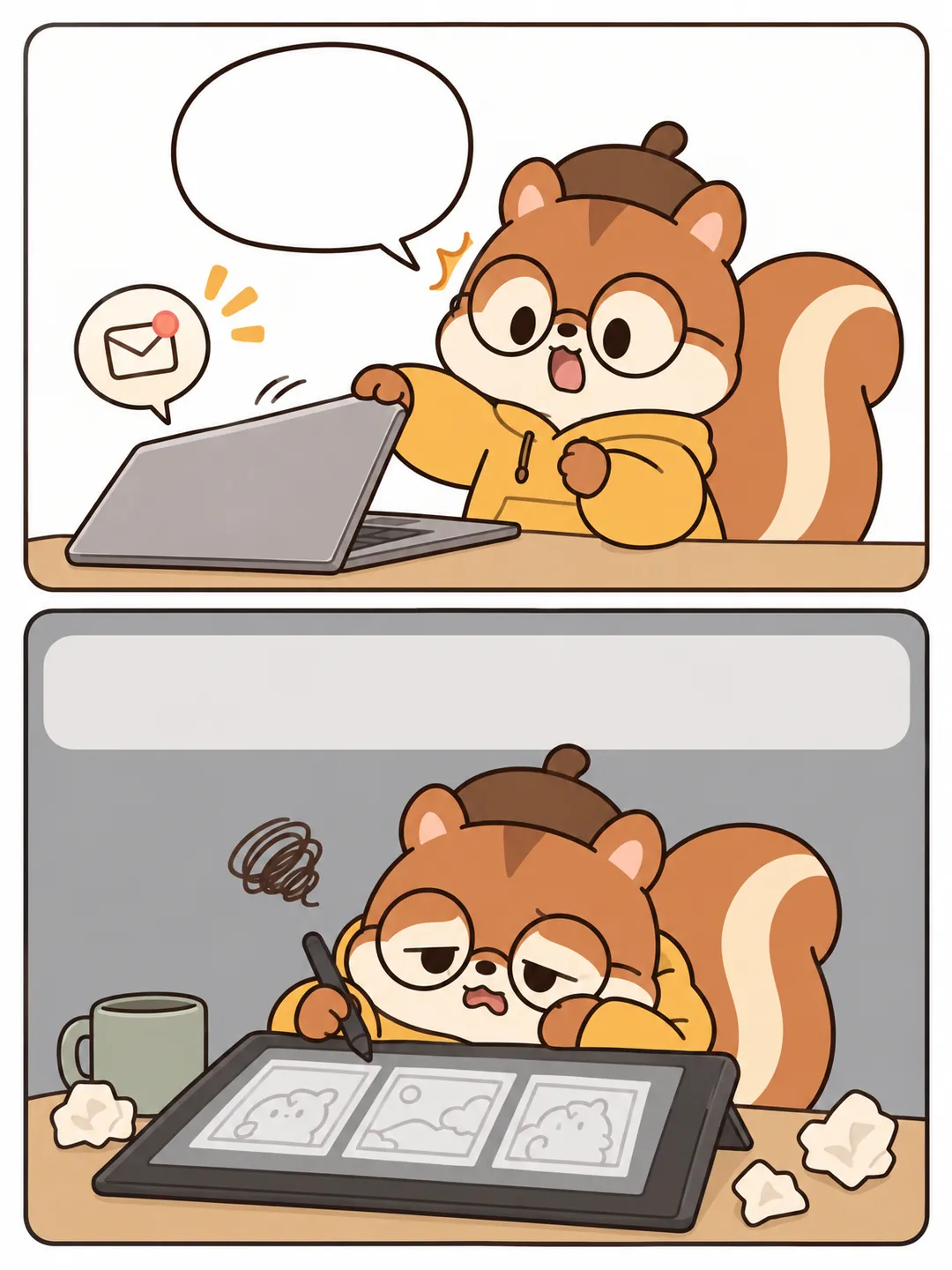 오늘은 진짜 쉰다 5번 카드 그림